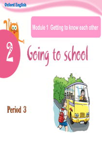 沪教牛津版五年级英语Unit-2-Going-to-school-Period-3