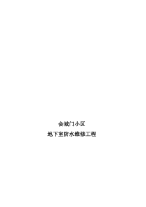 地下室防水堵漏施工方案(注浆液、渗透结晶等)