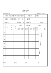 袖阀管注浆记录表