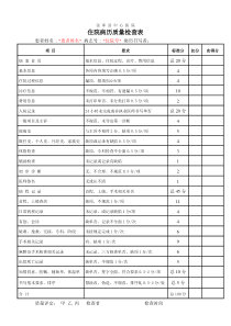 最新住院病历质量检查表