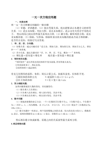 初一数学一元一次方程实际问题详解及答案