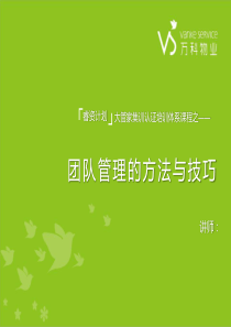 讲座-14-团队管理的方法与技巧学习文档