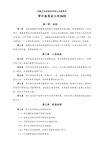 审计委员会工作细则