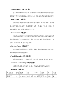 ANSYS-workbench单元检查标准