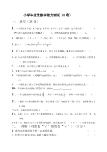 小升初数学D卷