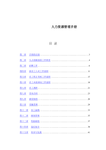 人力资源管理手册（DOC 89页）