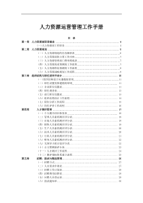 人力资源运营管理全套工作手册