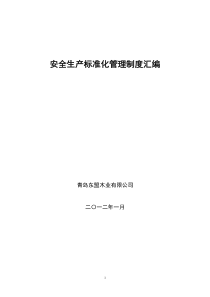 企业安全生产管理手册