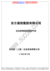 企业战略规划流程手册（推荐PDF52）