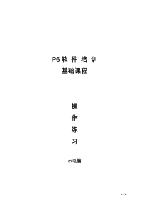 P6上机练习(水电篇)