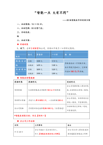 [实例]轻智能腕表直营店月份销售激励方案