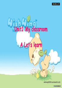 PEP小学英语四年级上册Unit1-A-Lets-learn