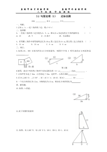 3.1-勾股定理(1)---达标自测