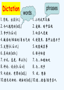 译林牛津版高中英语课件：M5U1wordpower