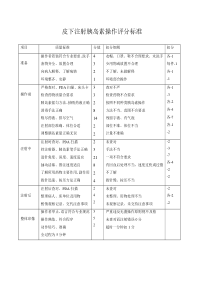 测血糖、皮下注射评分标准