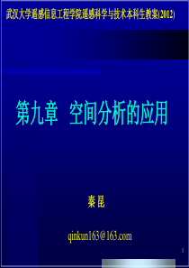 第九章-空间分析的应用