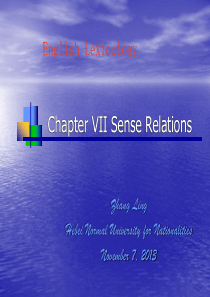 Chapter-VII-Sense-Relations