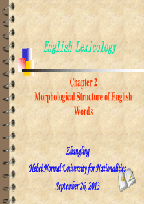 Chapter-II-Morphological-Structure-of-English-Word