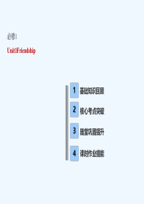 (全国卷)2019届高考英语一轮复习-Unit-1-Friendship讲义-新人教版必修1