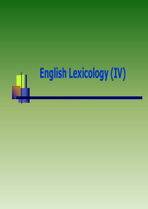 English-Lexicology-(IV)