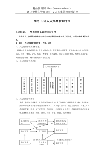 商务公司人力资源管理手册