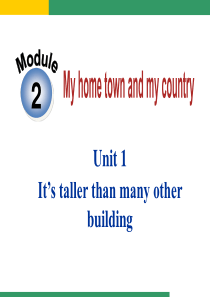 外研版八上Module-2-My-home-town-and-my-country-Unit-1-I