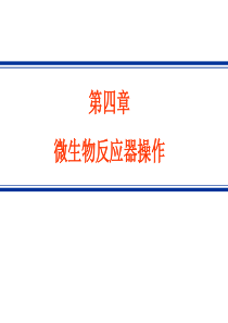 生物反应工程原理课件第四章