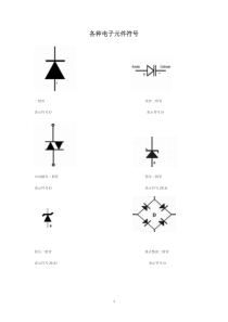 各种电子元件符号_各种电子元件符号