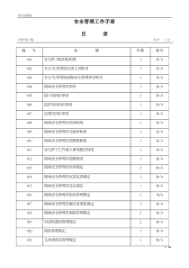 安全管理工作手册(B版)