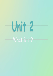 新概念青少版1A-unit2第二单元