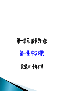 道德与法治七年级上册(政治)1.2少年有梦