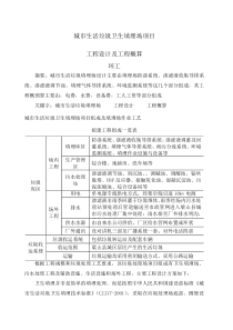 城市生活垃圾卫生填埋场项工程设计与概预算