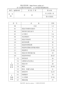 建筑行业质量管理手册(1)