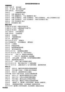 (完整版)高中历史事件时间表大全