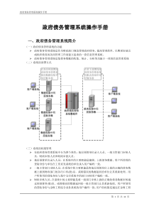 政府债务管理系统操作手册doc-政府债务管理系统操作手册