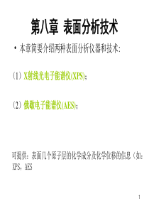 现代材料分析方法第八章-表面分析技术