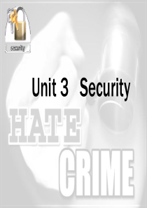 大学英语Unit3Security