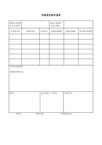 申报表作废申请单-佛山市