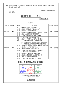 某某股份有限公司质量手册