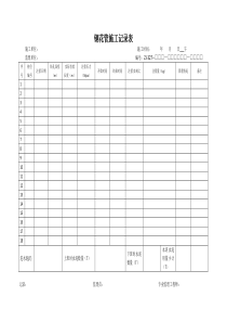 钢花管施工记录表