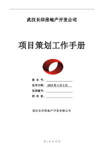 武汉长印房地产开发公司项目策划工作手册