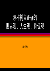 怎样树立正确的人生观、世界观、价值观