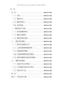 融资管理制度整理版