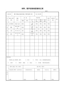 材料进场记录表