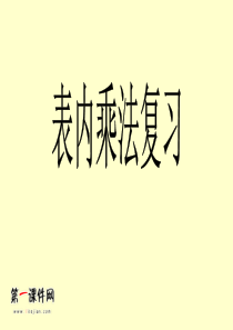 表内乘法复习PPT课件