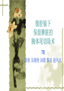 腹腔镜下保留脾脏胰体尾切除术