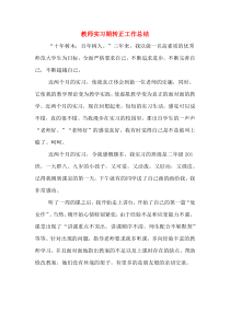 教师实习期转正工作总结