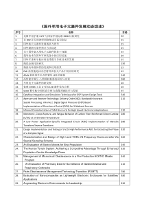 国外军用电子元器件发展动态综述