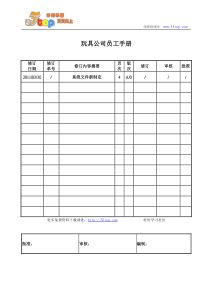 玩具公司ICTI员工手册