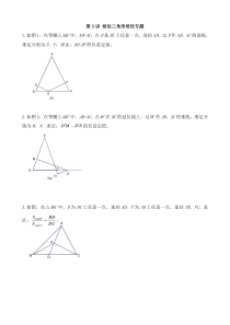 第3讲-相似三角形培优专题